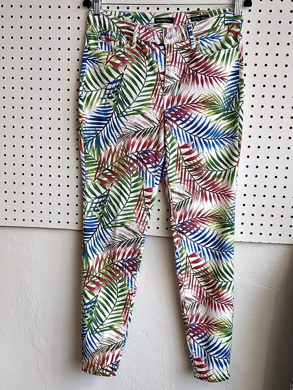 Needle&Cloth Skinny ankle Palm Leaf Pants